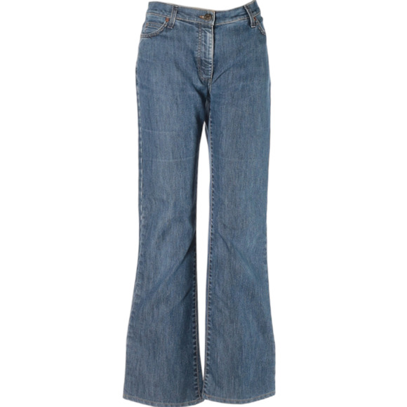 90s‎ Y2K VINTAGE PIAZZA SEMPIONE Jeans 10 31x31.5 Straight Wide Leg Mid Rise - Picture 1 of 10